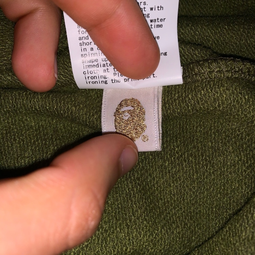 SOLD - Bape OG Green Camo / Sweatpants Size Small - Picture 6 of 6